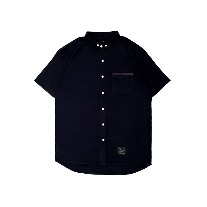 BUTTONPATCH SHIRT "WIGAN" NAVY