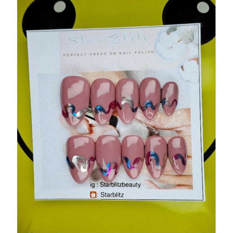 Nail acrylic Ulir bule