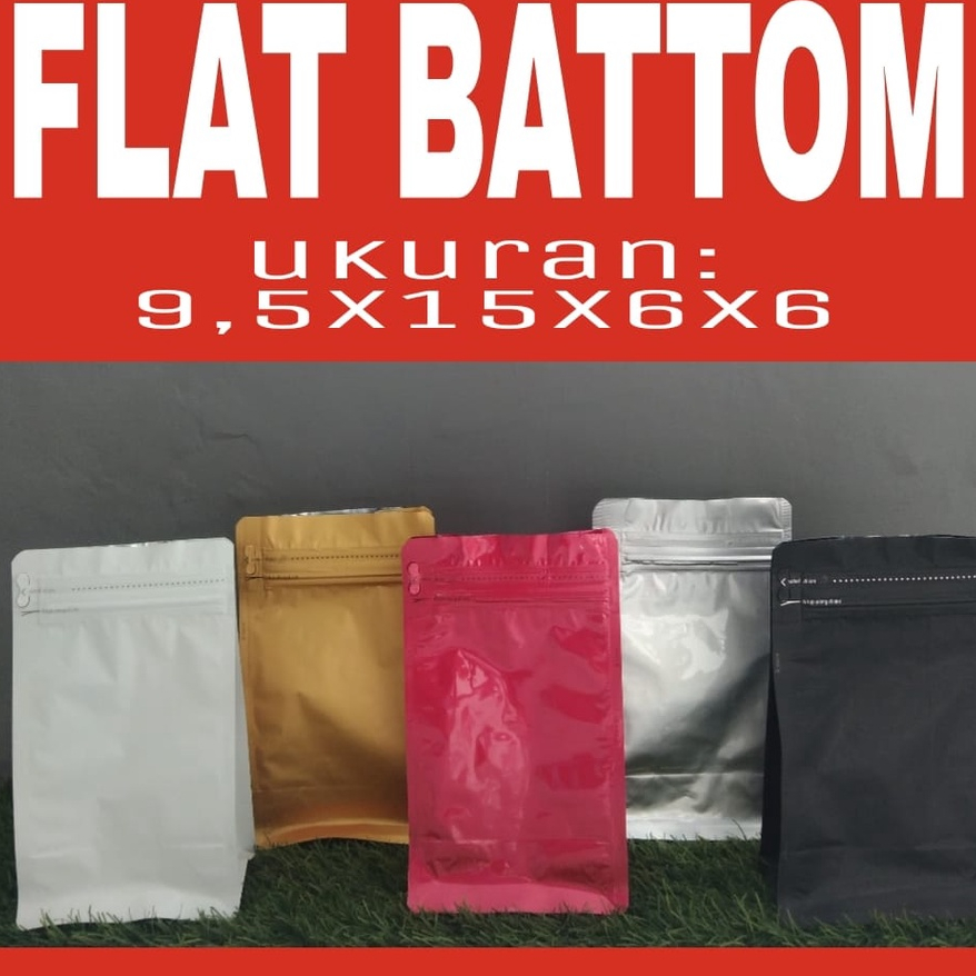 Flat Bottom kpack full foil 9,5 x 15 + 6