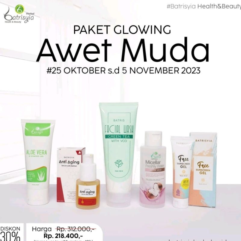 Paket GLOWING AWET MUDA
