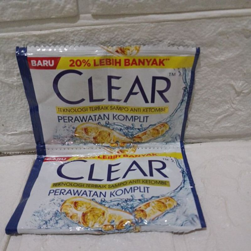 CLEAR SAMPO SACHET (9+2ML)X2 SACHET