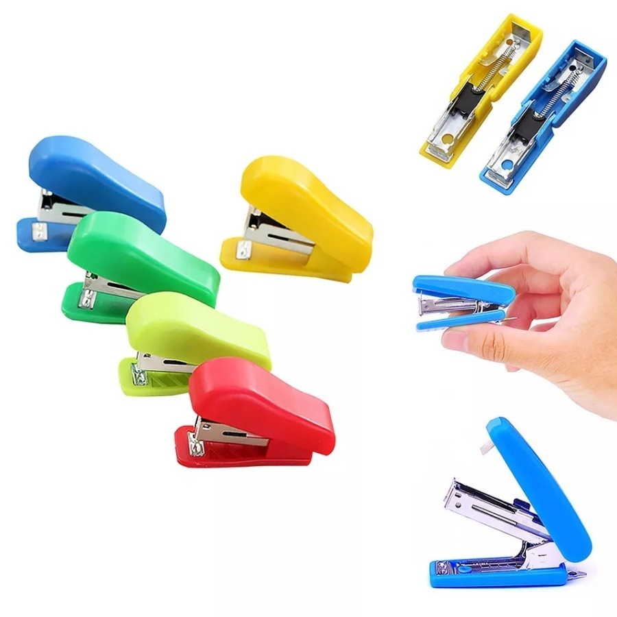 Staples Kecil Stapler Mini Termurah Random Warna
