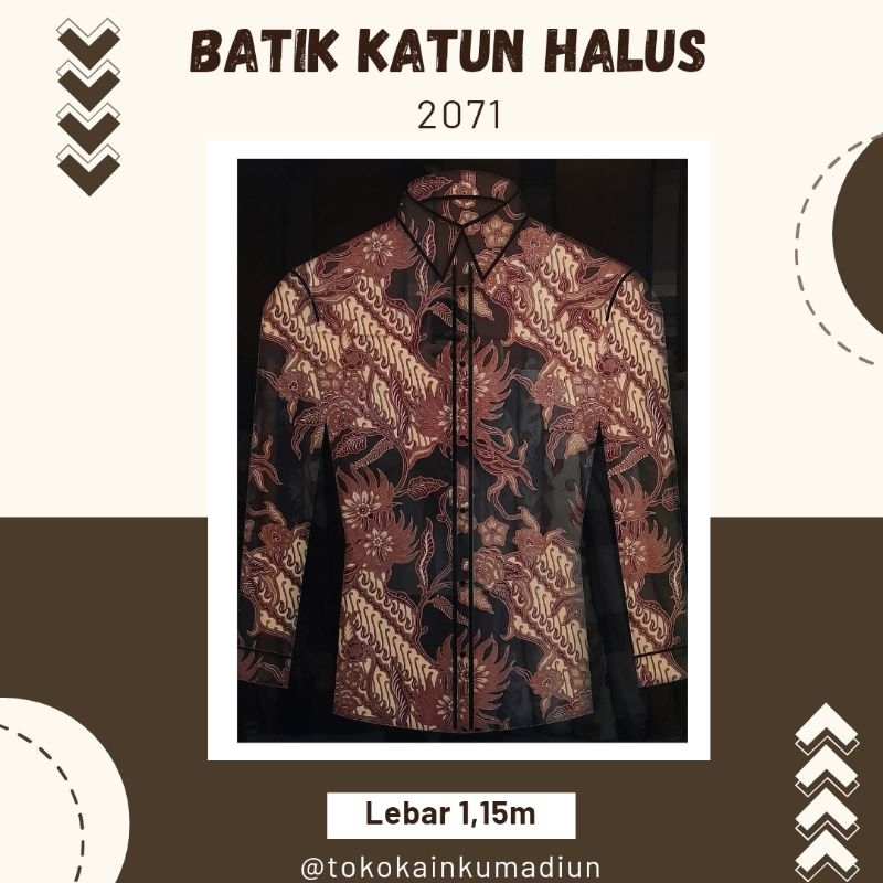 Batik Katun Halus 2071 lebar 1,15m
