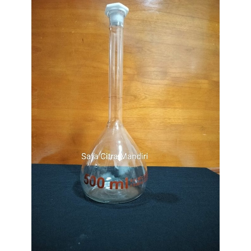 Volumetric Flask / Labu Ukur 500ml Pyrex
