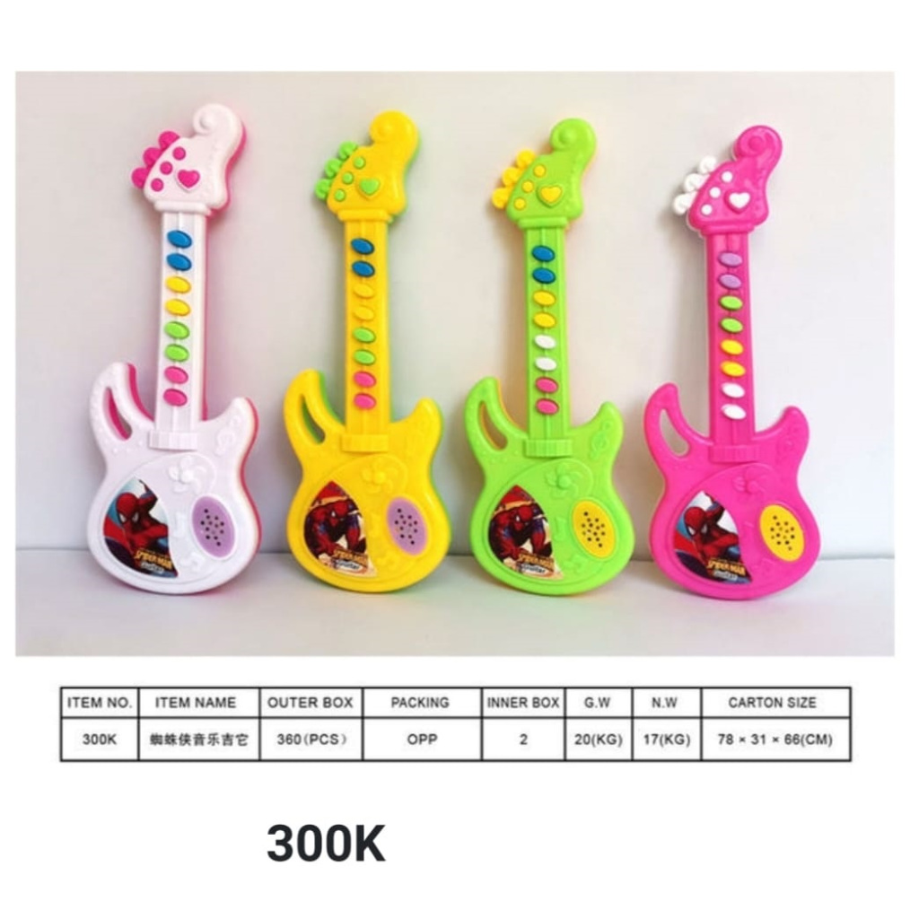 MAINAN GITAR MINI BATRAI 300K