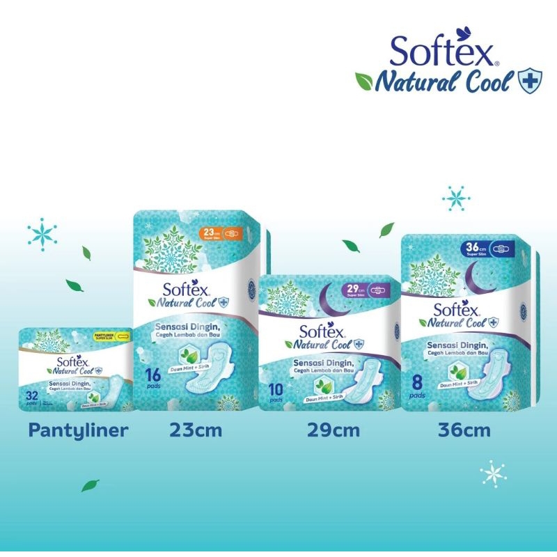 Softex Natural Cool Daun Mint + Sirih