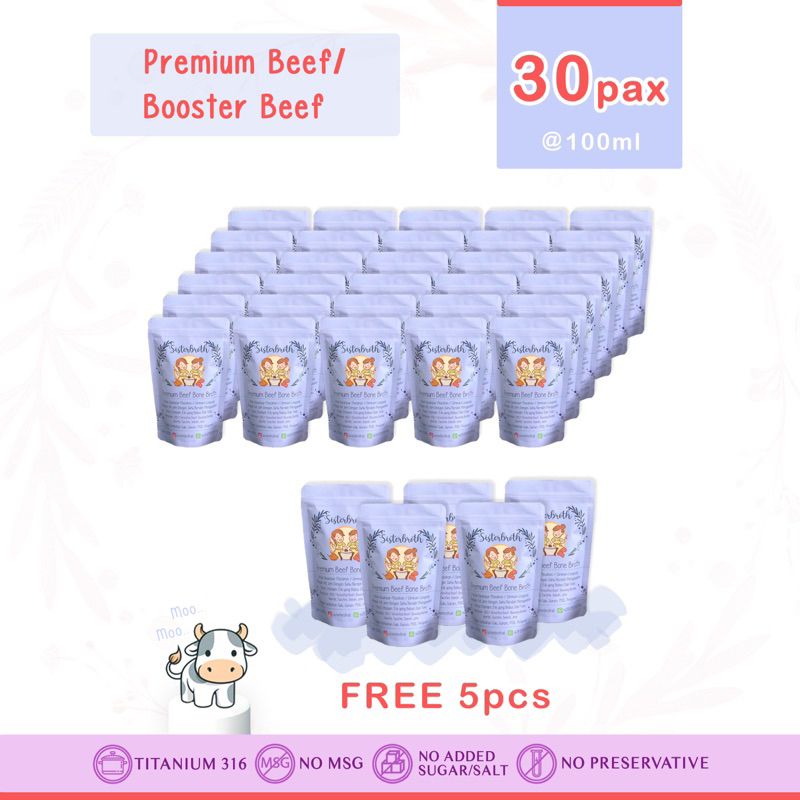 BB BOOSTER PREMIUM BEEF BONEBROTH 30pcs