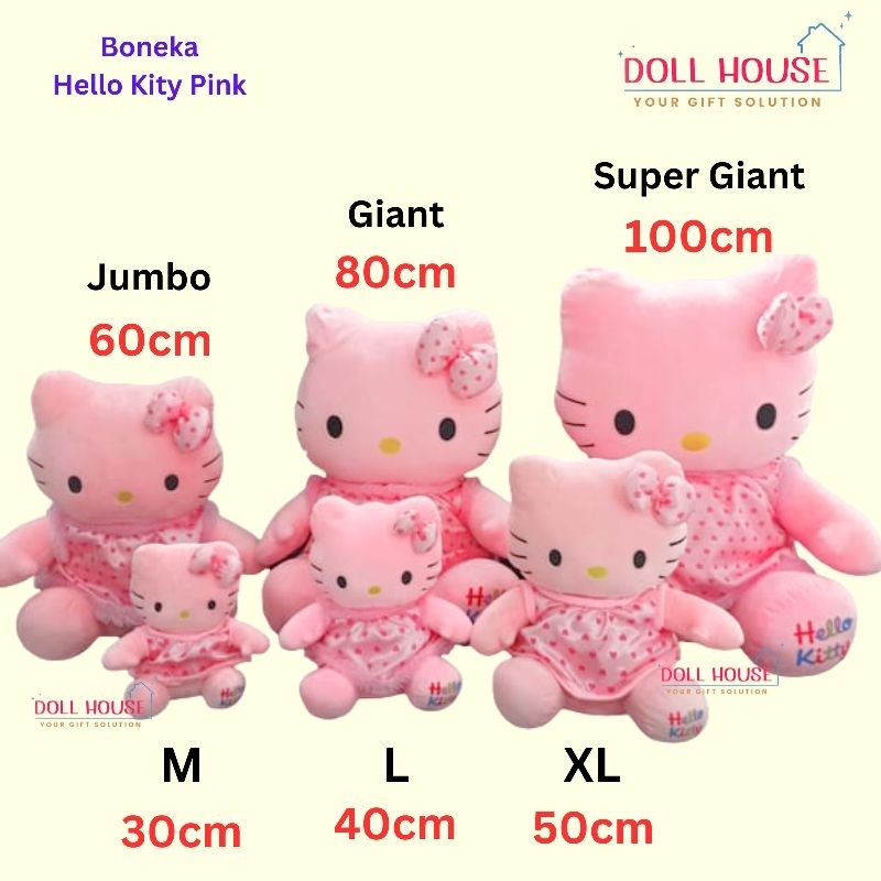 Boneka Hellokitty Cute / Boneka Kitty Pink / Boneka Hello Kitty Lucu / Boneka Sanrio Hellokitty