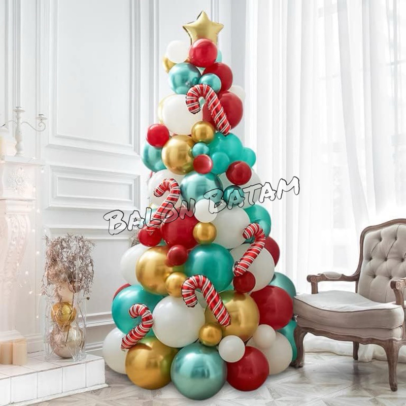 Paket DIY Pohon Natal 115pcs