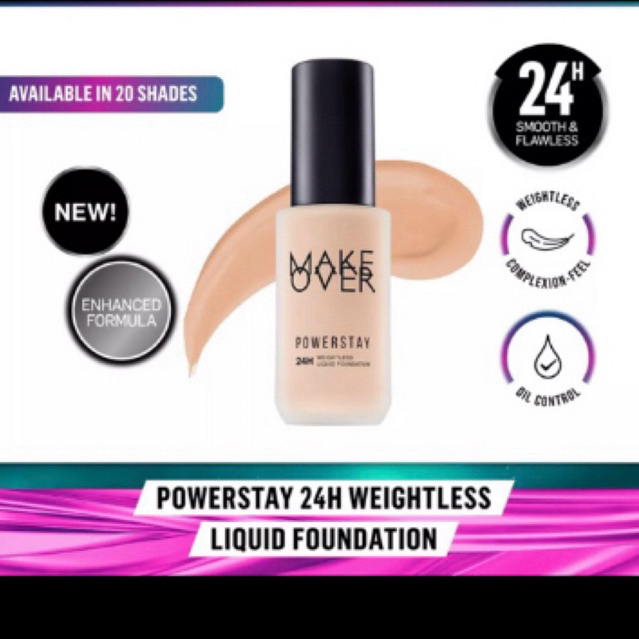 MAKEOVER POWERSTAY 24H WEIGHTLESS LIQUID FOUNDATION