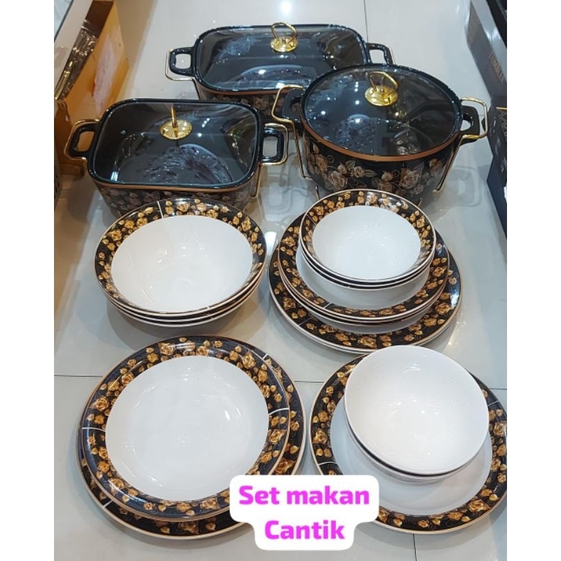 DINNER SET ROSE GOLD