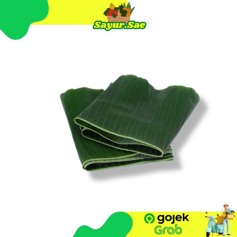 1 lembar Daun pisang