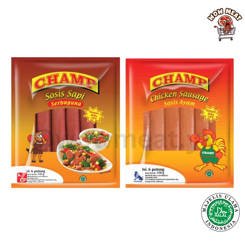 Champ Sosis Sapi dan Ayam 150 gr