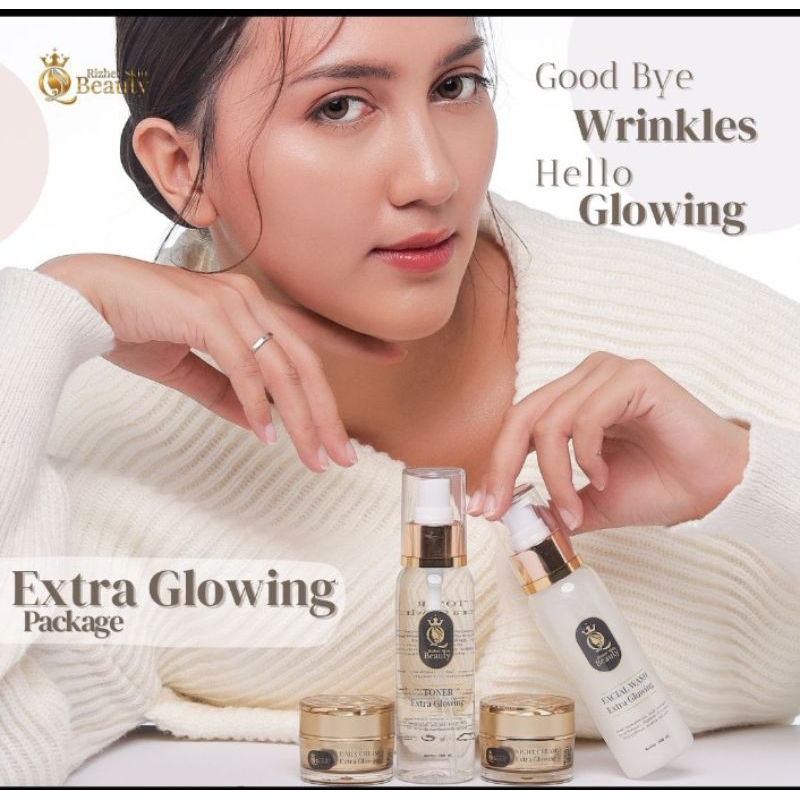 PAKET GLOWING BASIC RIZHER BEAUTY SKIN ISI 4