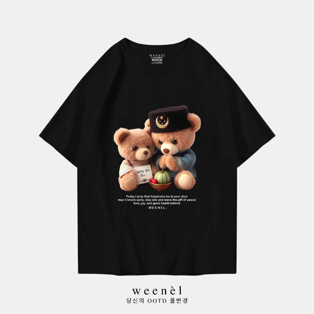 Weenel T-Shirt Oversize Bear Eid Mubarak