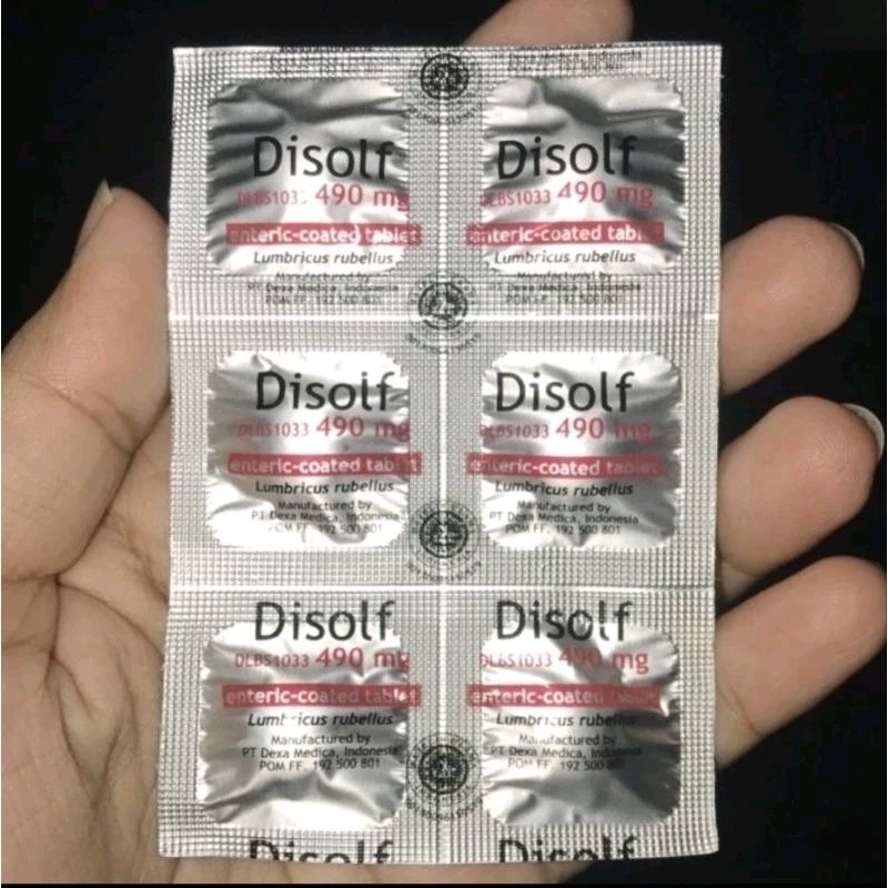DISOLF 490 MG STRIP 6 TABLET