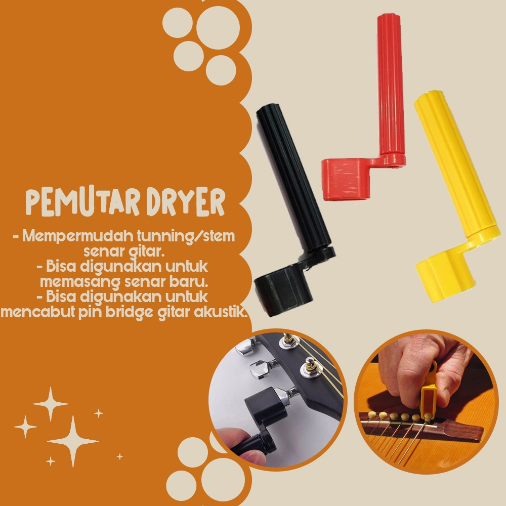 Pemutar Dryer Senar Gitar