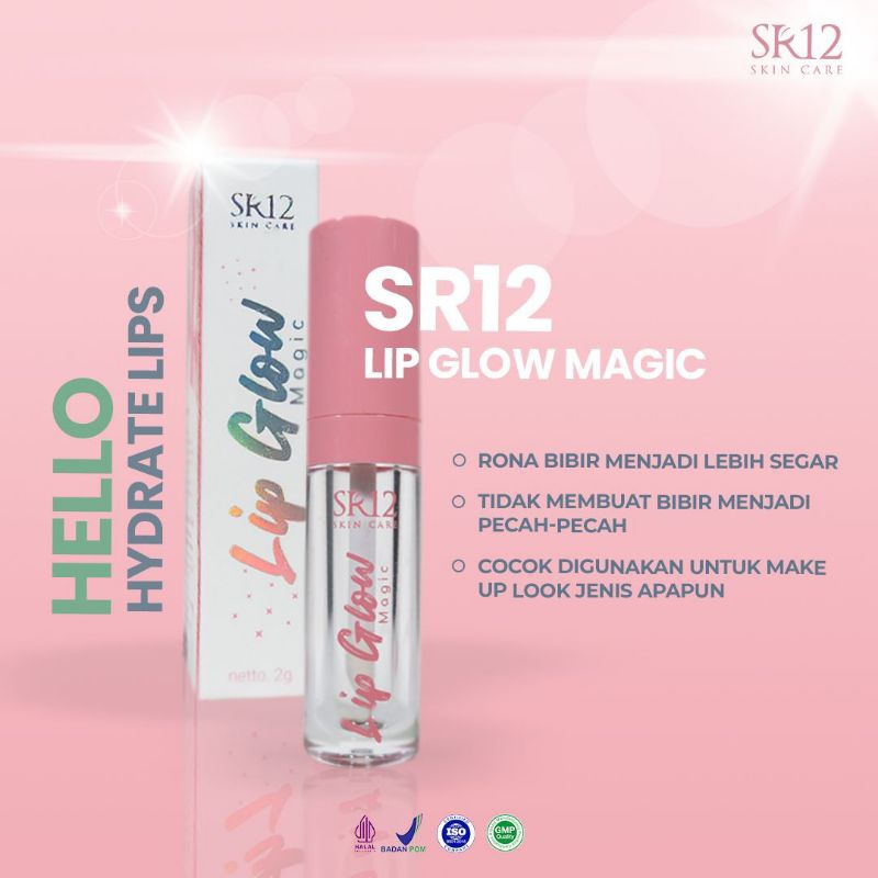 Lip Glow Magic SR12 Formula Bibir Sehat