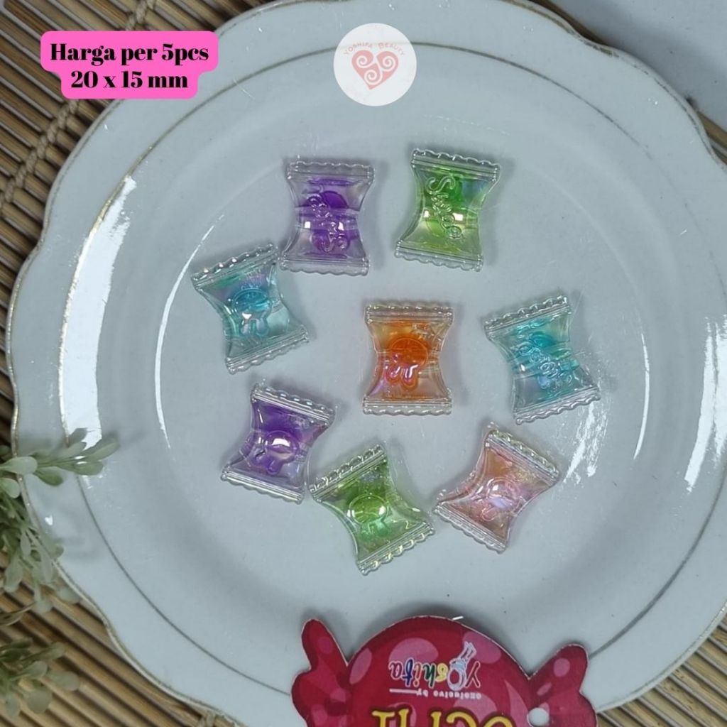 Manik Permen Clear Bunny 5 Pcs Mix Random