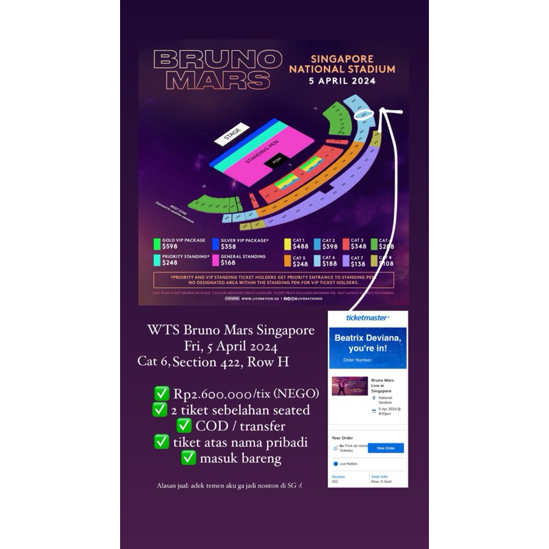 Tiket Bruno Mars