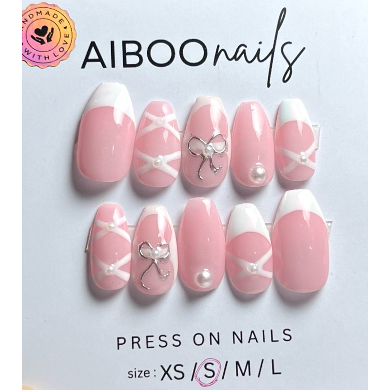 Simple Ballerina Press On Nails