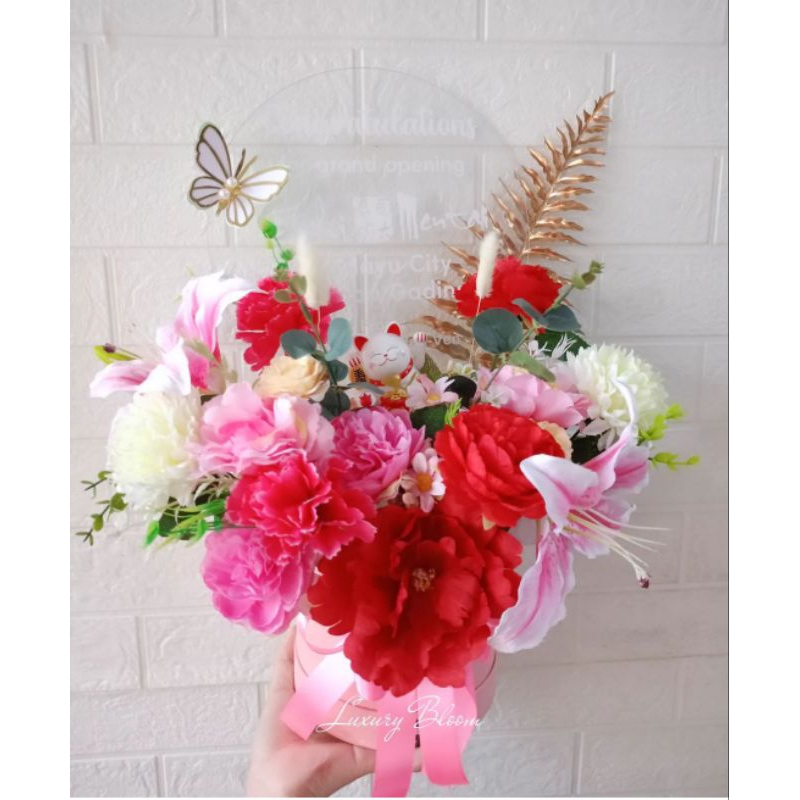 Bloom Box Acrylic Artificial kado opening/Gift