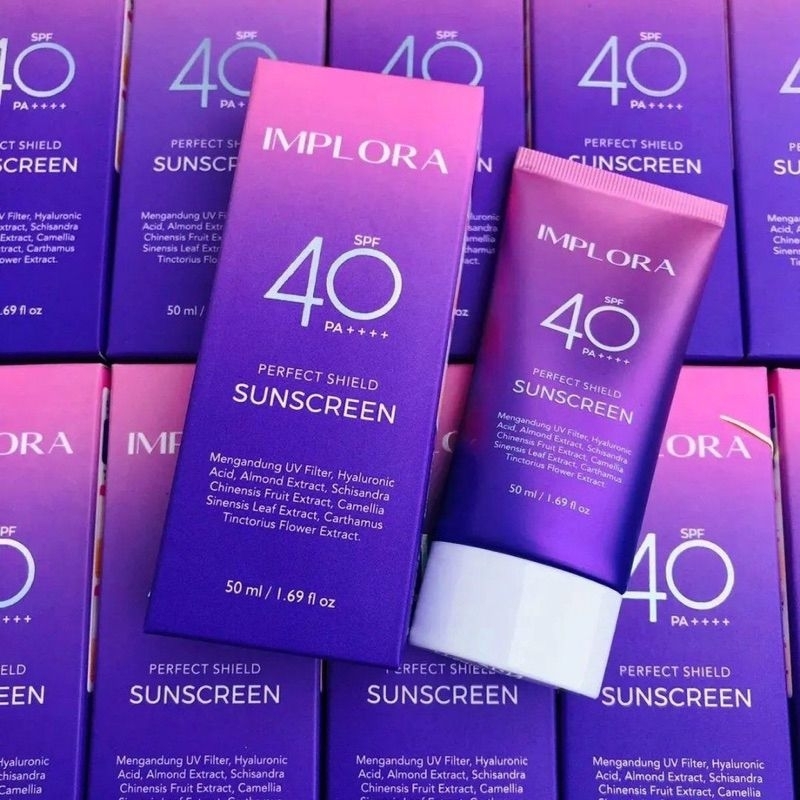 IMPLORA PERFECT SHIELD SUNSCREEN SPF 40 PA +++, SUNSCREEN IMPLORA