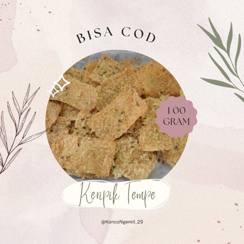 KERIPIK TEMPE CRISPY NETTO 100 GRAM