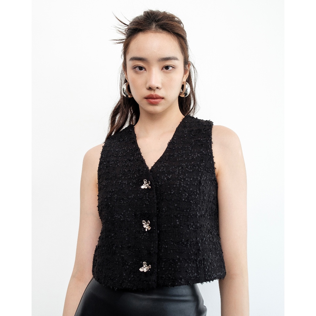 ANAIN - Mille Tweed Top