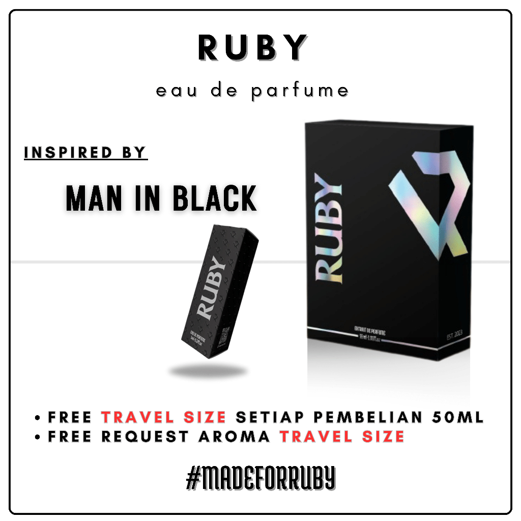 Ruby Parfum Man In Black 50ml Eau De Perfume