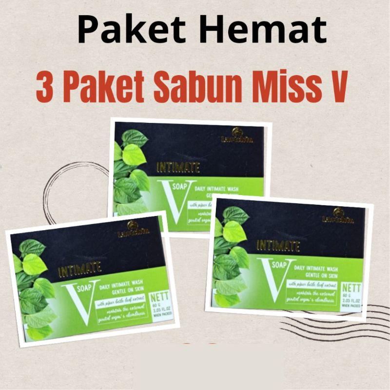 paket 3 sabun miss V