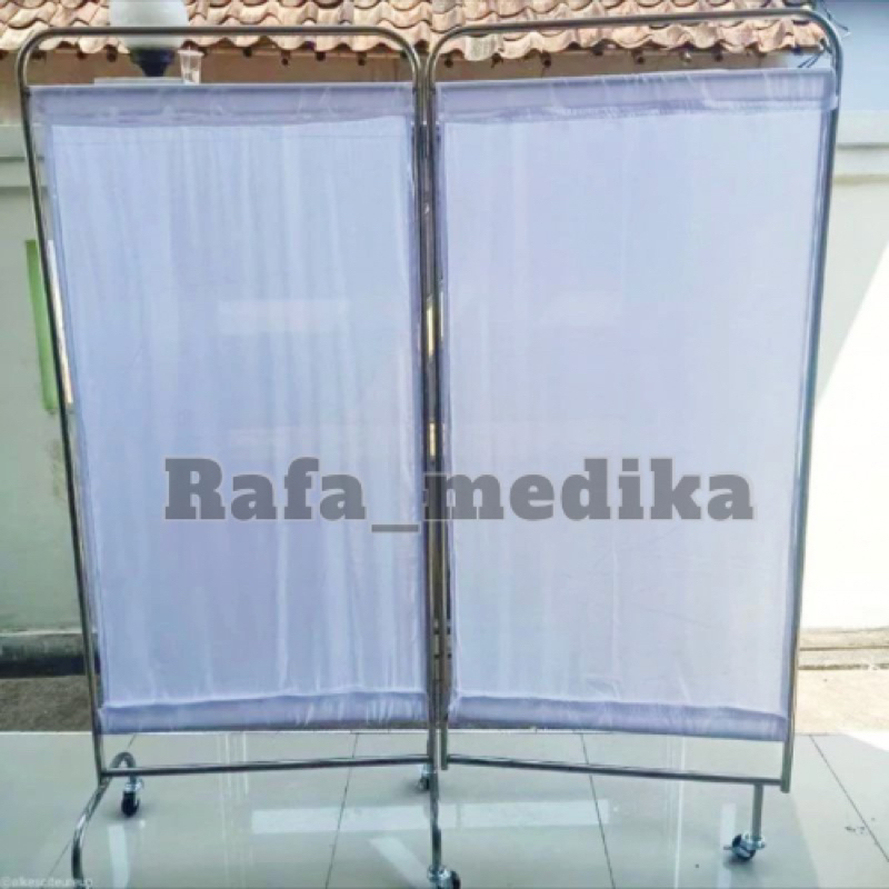 Bedscreen 2 bidang stainless