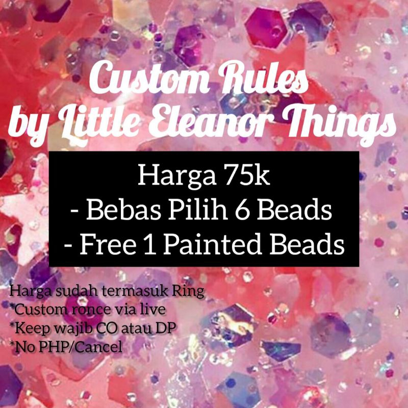 CUSTOM BEADS VIA LIVE SHOPEE