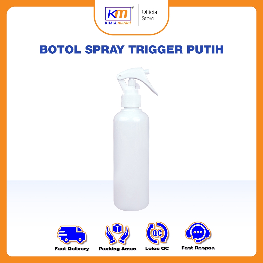 Botol spray trigger putih 250ml PU 01