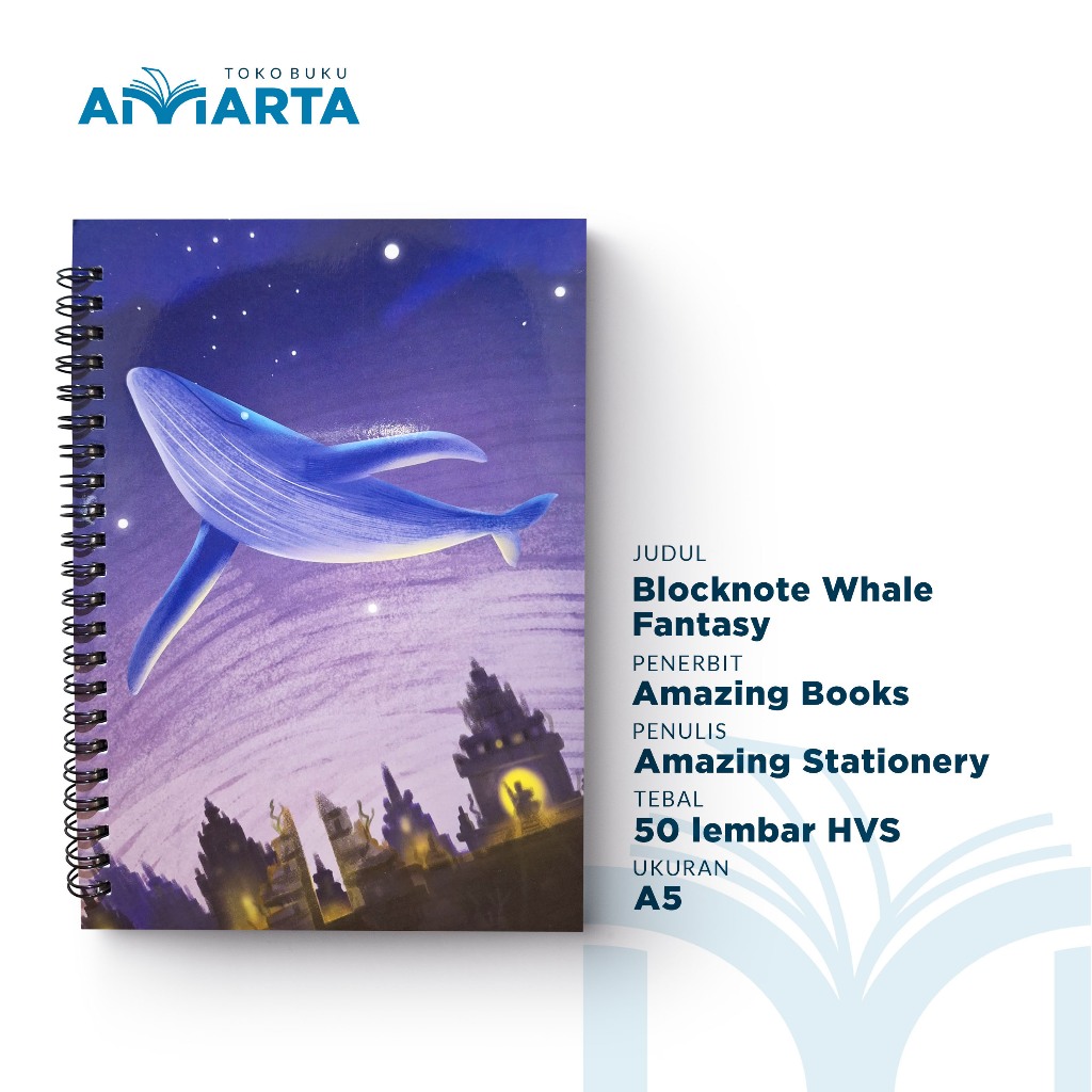 Blocknote / Notebook / Whale Fantasy