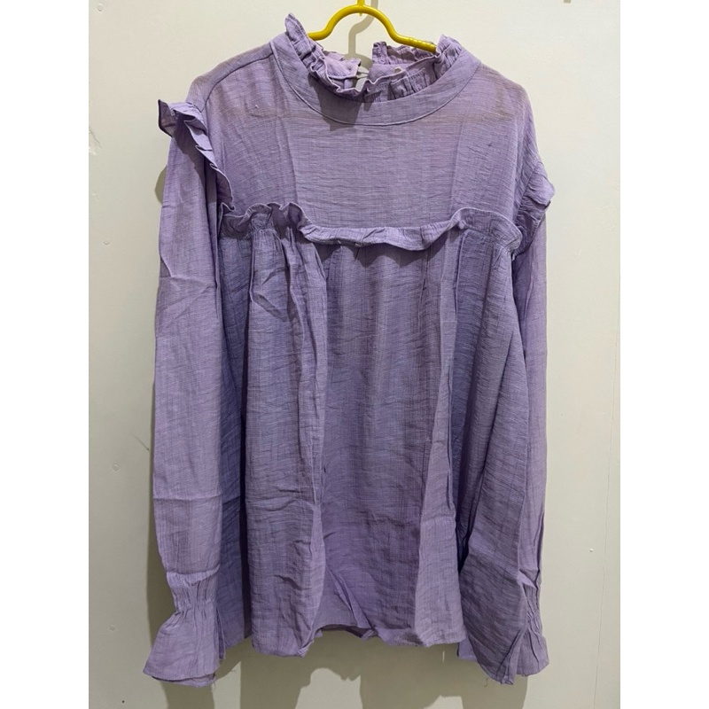 [Preloved] Blouse Long Sleeves Polos