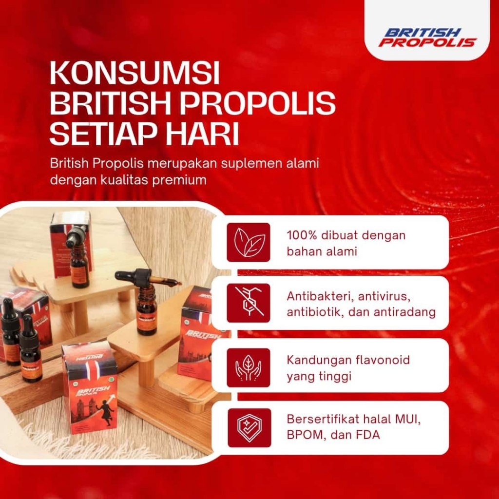 British Propolis Regular - Suplemen Kesehatan Premium