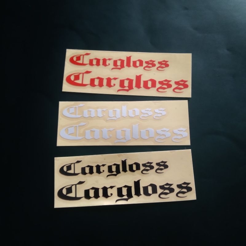 Sticker CARGLOSS MERK HELM