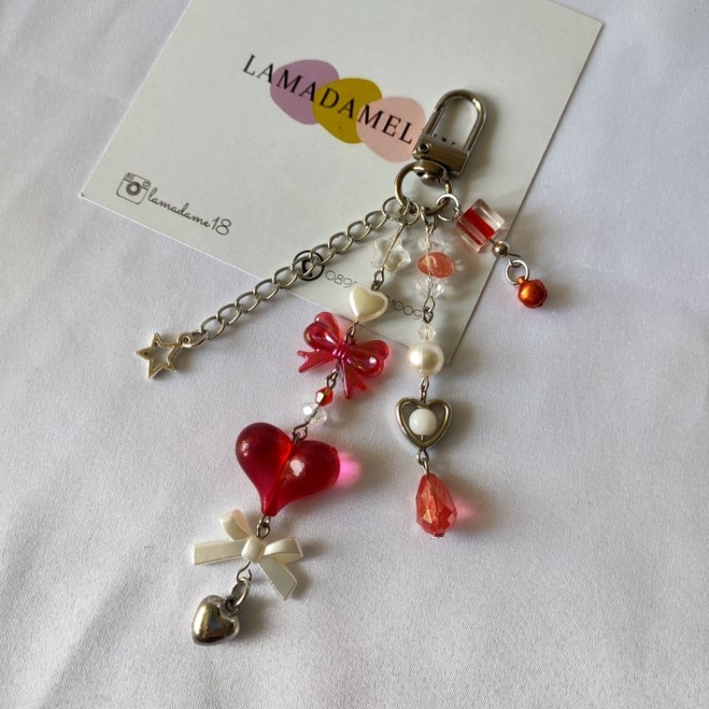 Red Cherry Keychain