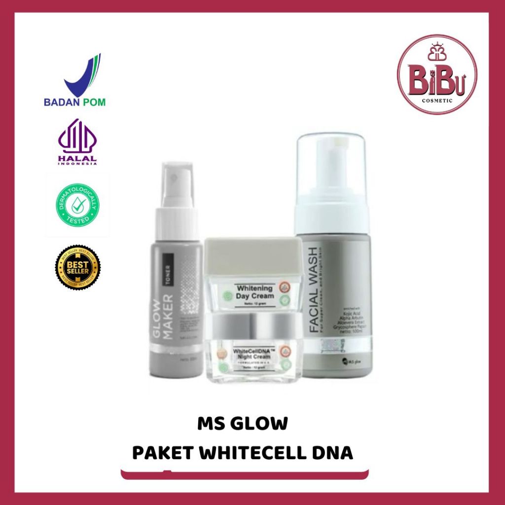 PAKET WAJAH BASIC BY MSGLOW ORIGINAL 100%