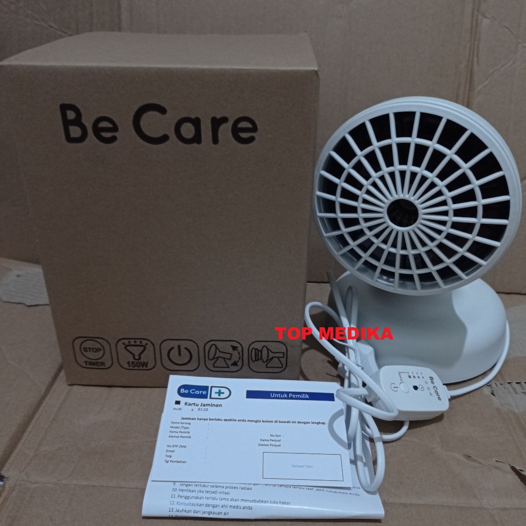 Lampu Terapi Infrared Be Care Bohlam Philips 150 Watt Inframerah  Dilengkapi Timer