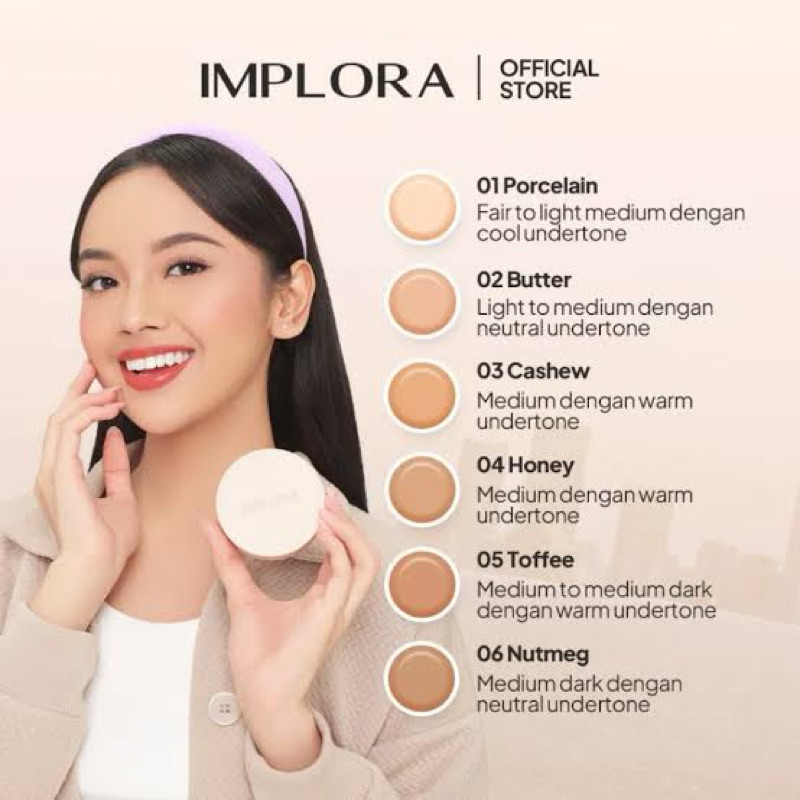 Implora Day to Day Series Two Way cake | Bedak Implora