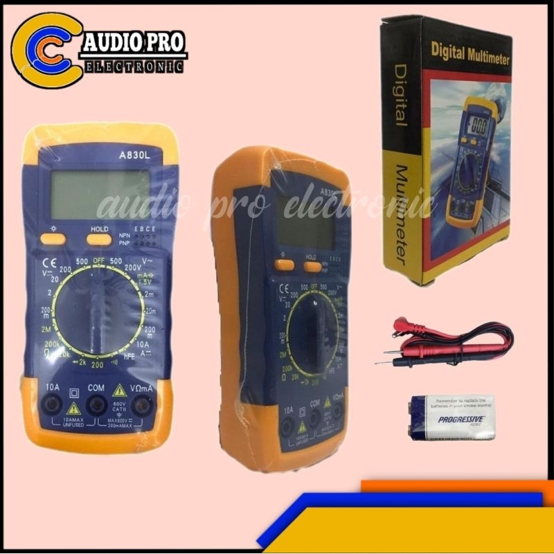 MULTIMETER DIGITAL LAYAR LEBAR KUNING A-830L