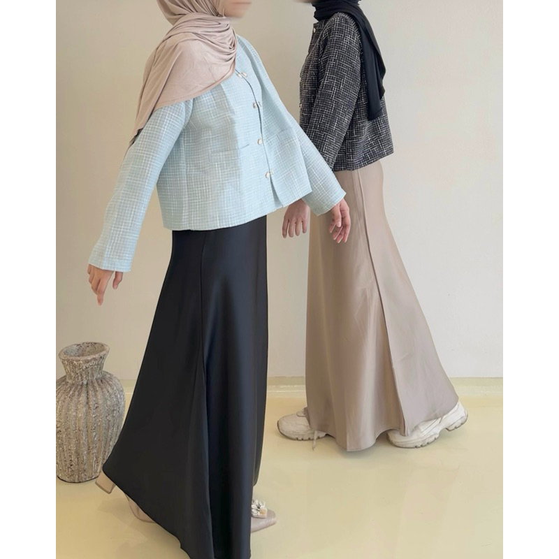 FRAP STUDIO - Maxi satin skirt