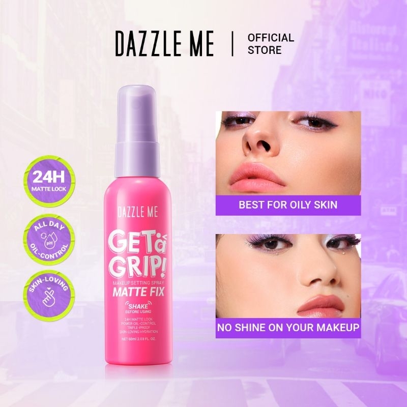 Dazzle Me Get a Grip! Makeup Setting Spray Matte Fix