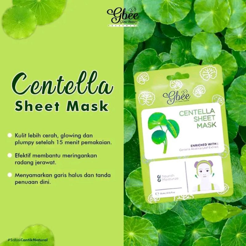 Masker gbee glow beauty