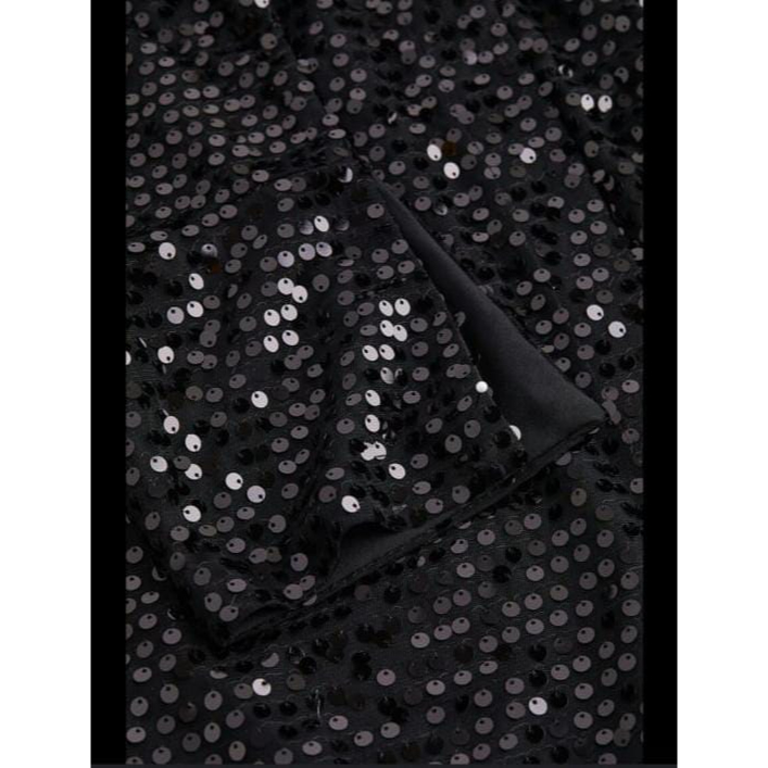 Sequined Shirt Dress