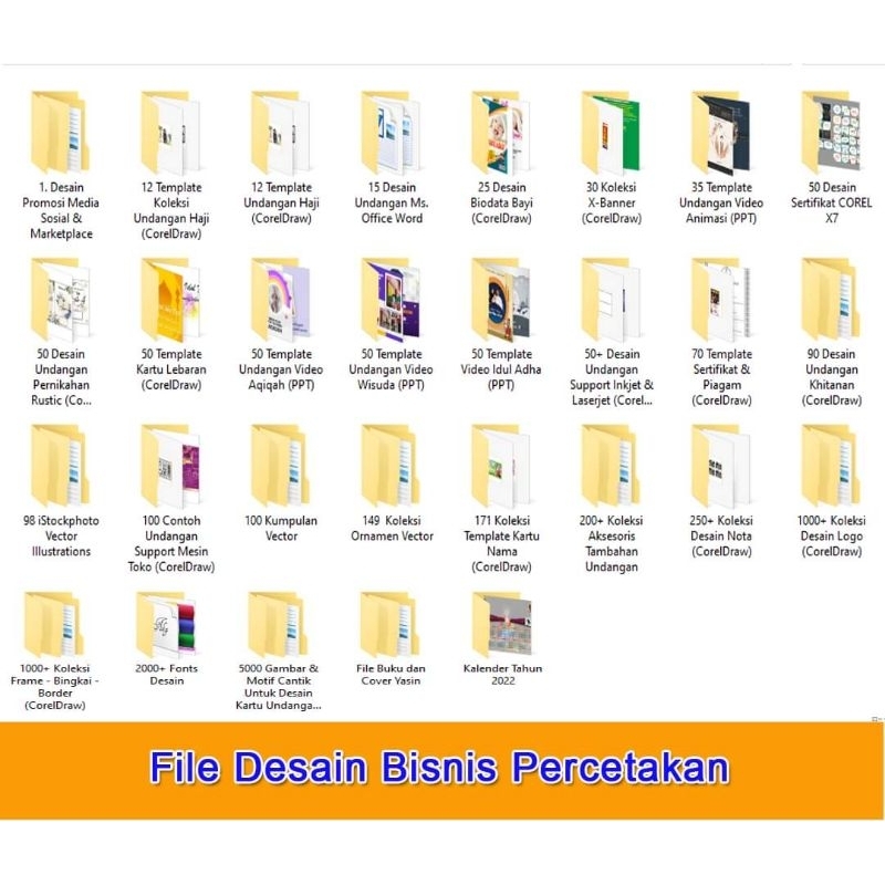 Paket File Bisnis Percetakan (Flasdisk Bisa COD)