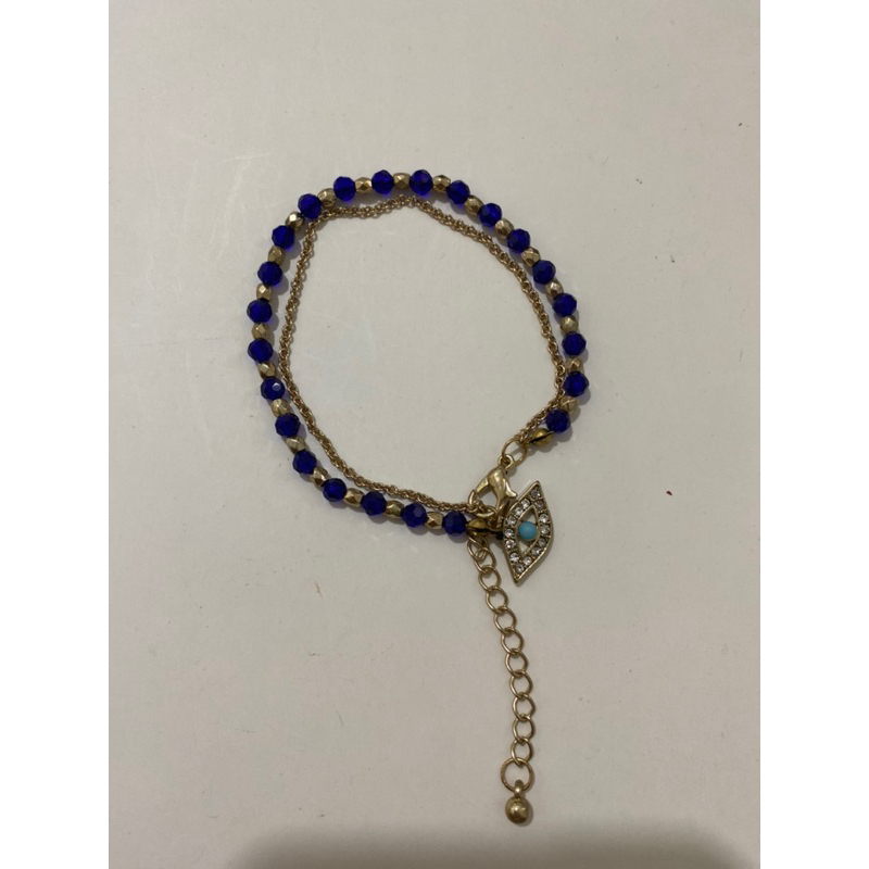 gelang batu biru