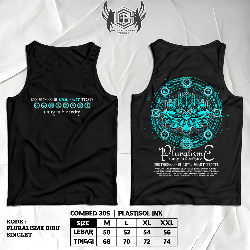 Singlet Psht Plastisol Ink Bahan Combed 30s